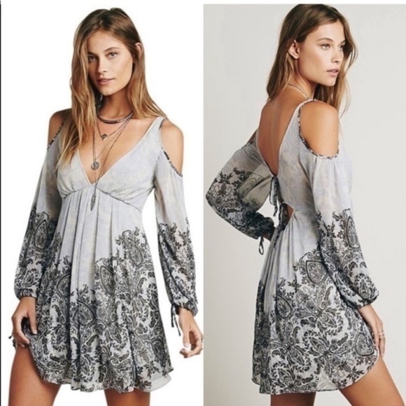 Free People • Penny Lover Paisley Mini Dress - Picture 1 of 11